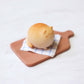 Catloaf Board Figurine- Blue Towel/ Cherry Wood