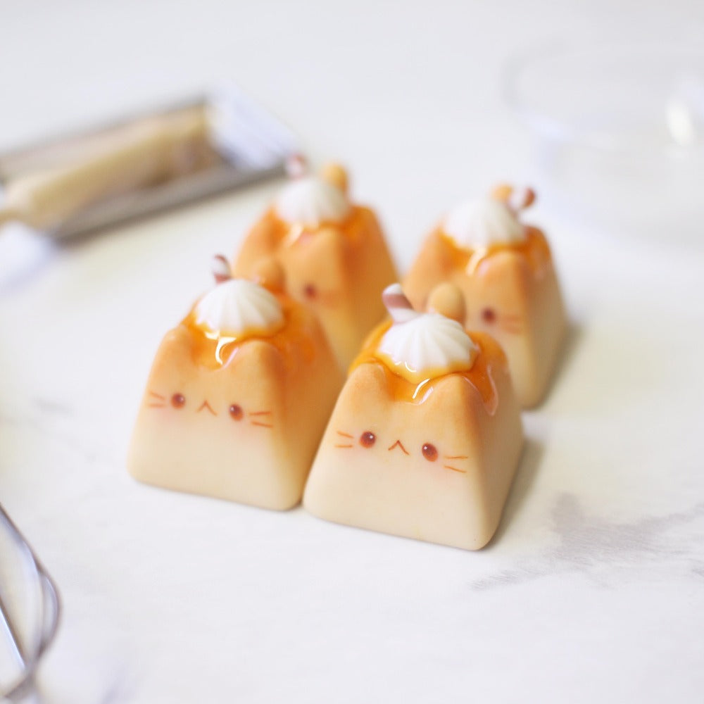 Toasted Bread Keycaps Kitty Keycap - Honey Toasted Bread – fromJae