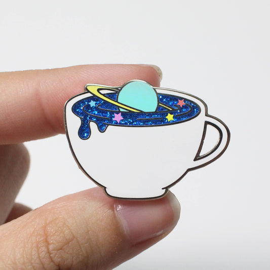 Intergalactreat: Cosmos Latte - Hard Enamel Pin