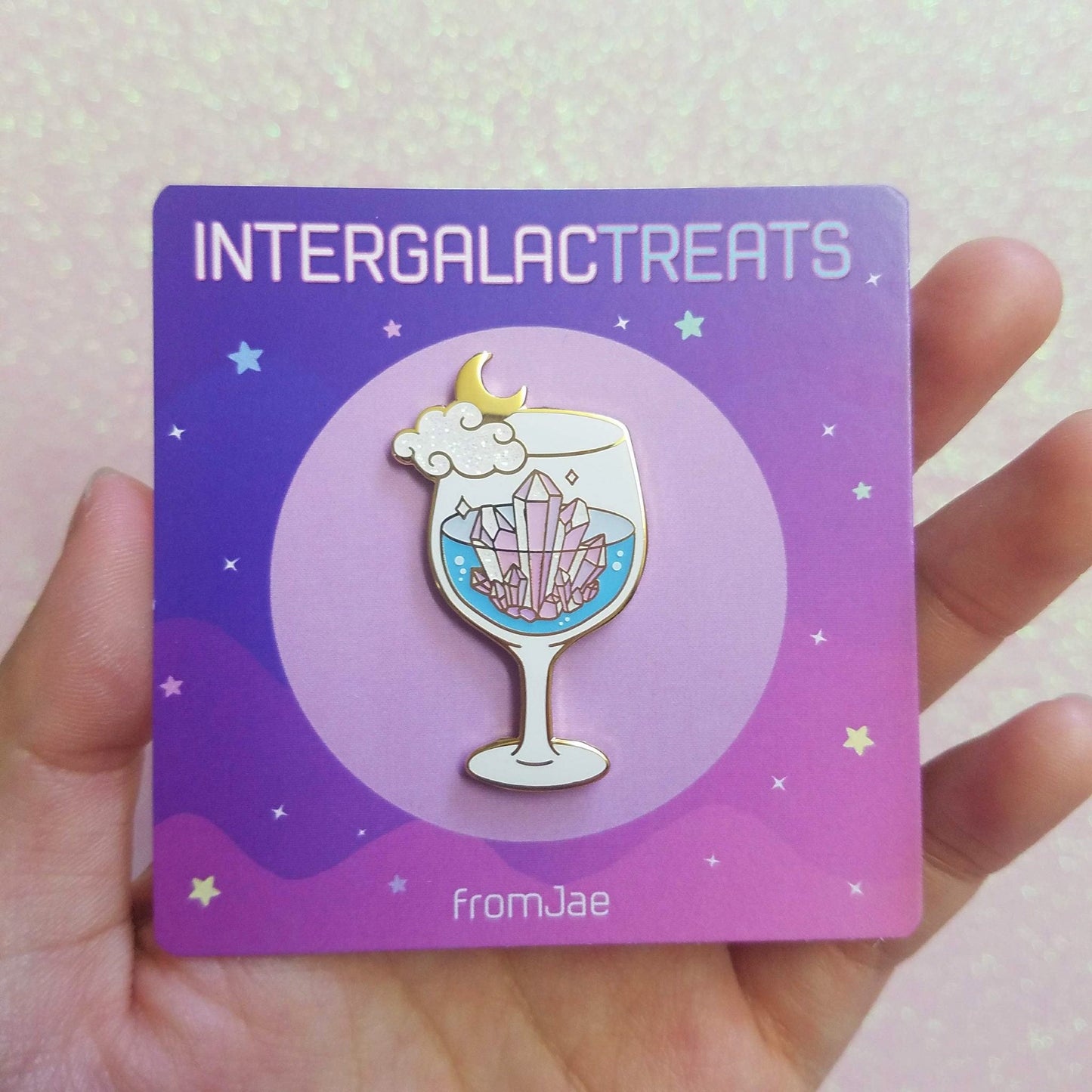 Intergalactreat: Crystalline Water - Hard Enamel Pin